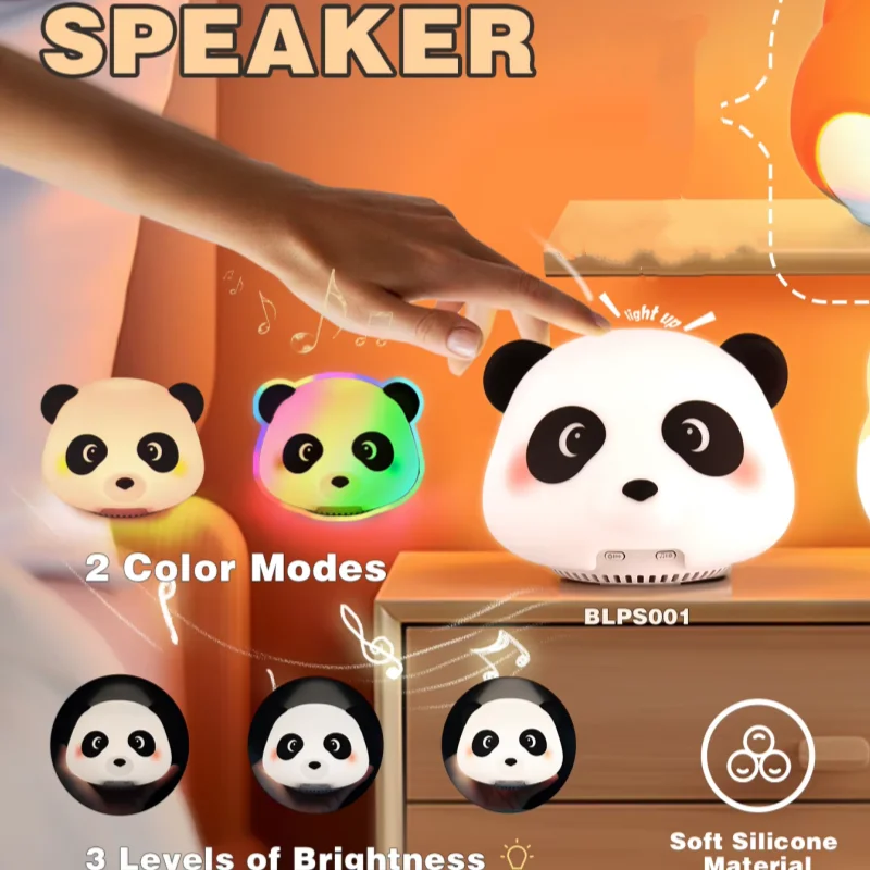 Интеллектуальный сенсорный ночник-плеер Panda для девочек, для прикроватной тумбочки, с функцией белого шума, для улучшения сна, мини-беспроводная Bluetooth-колонка
Интеллектуальный сенсорный ночник-плеер Panda для девочек, для прикроватной тумбочки, с функцией белого шума, для улучшения сна, мини-беспроводная Bluetooth-колонка