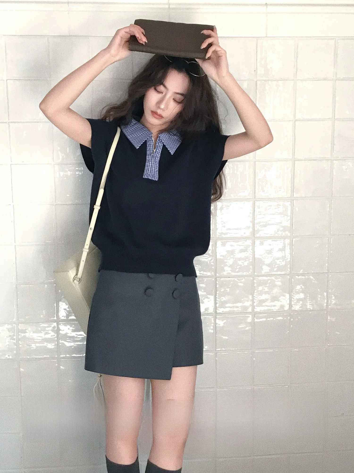 Slim A-Line Skirt with Multiple Buttons for Women Spicy Girl Sle High Waist Polyester Viscose Blend Spring Summer
Slim A-Line Skirt with Multiple Buttons for Women Spicy Girl Sle High Waist Polyester Viscose Blend Spring Summer