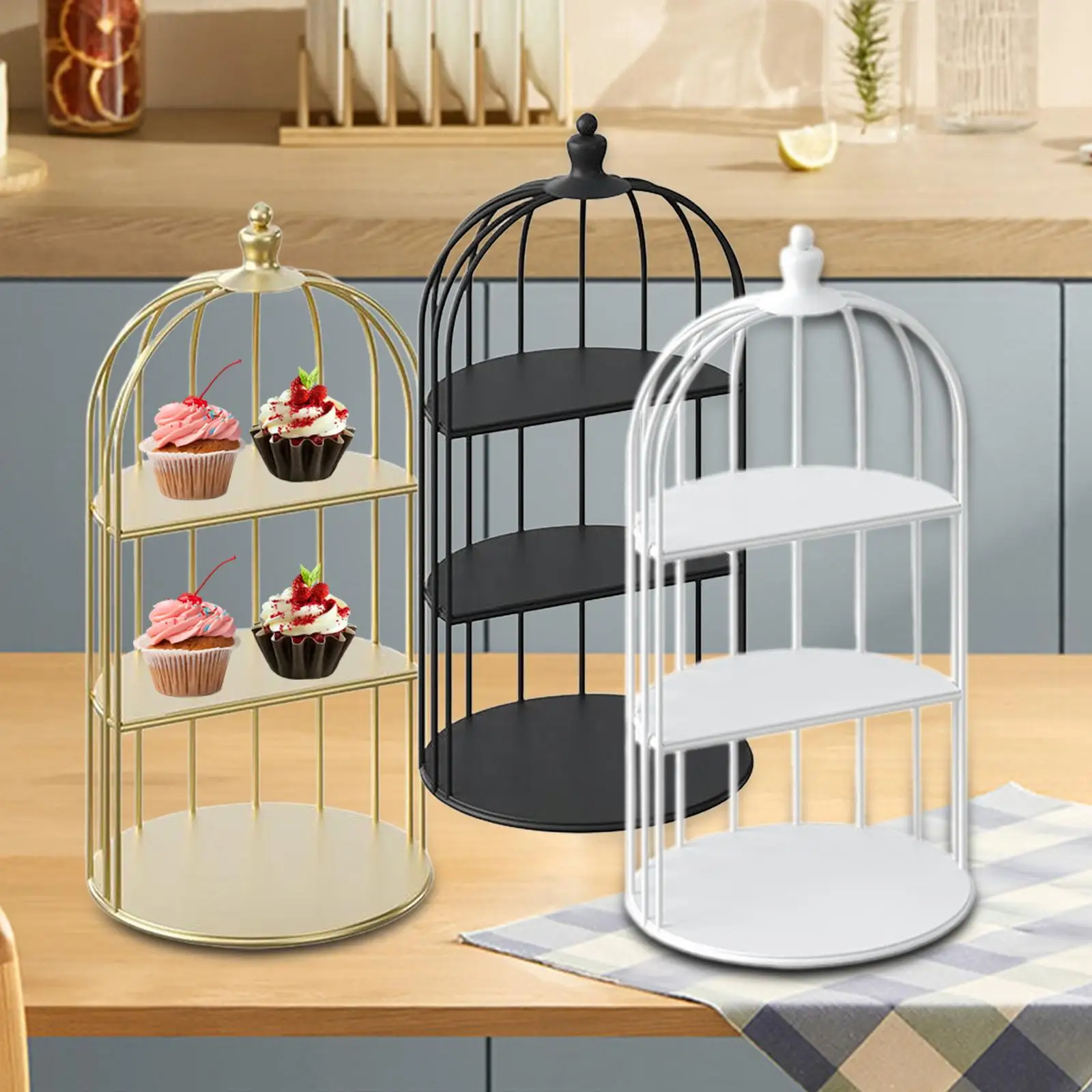Stylish Bird Cage Dessert Stand Iron 3 Tier Pastry Display Rack for Party Candy Snack Buffet
Stylish Bird Cage Dessert Stand Iron 3 Tier Pastry Display Rack for Party Candy Snack Buffet