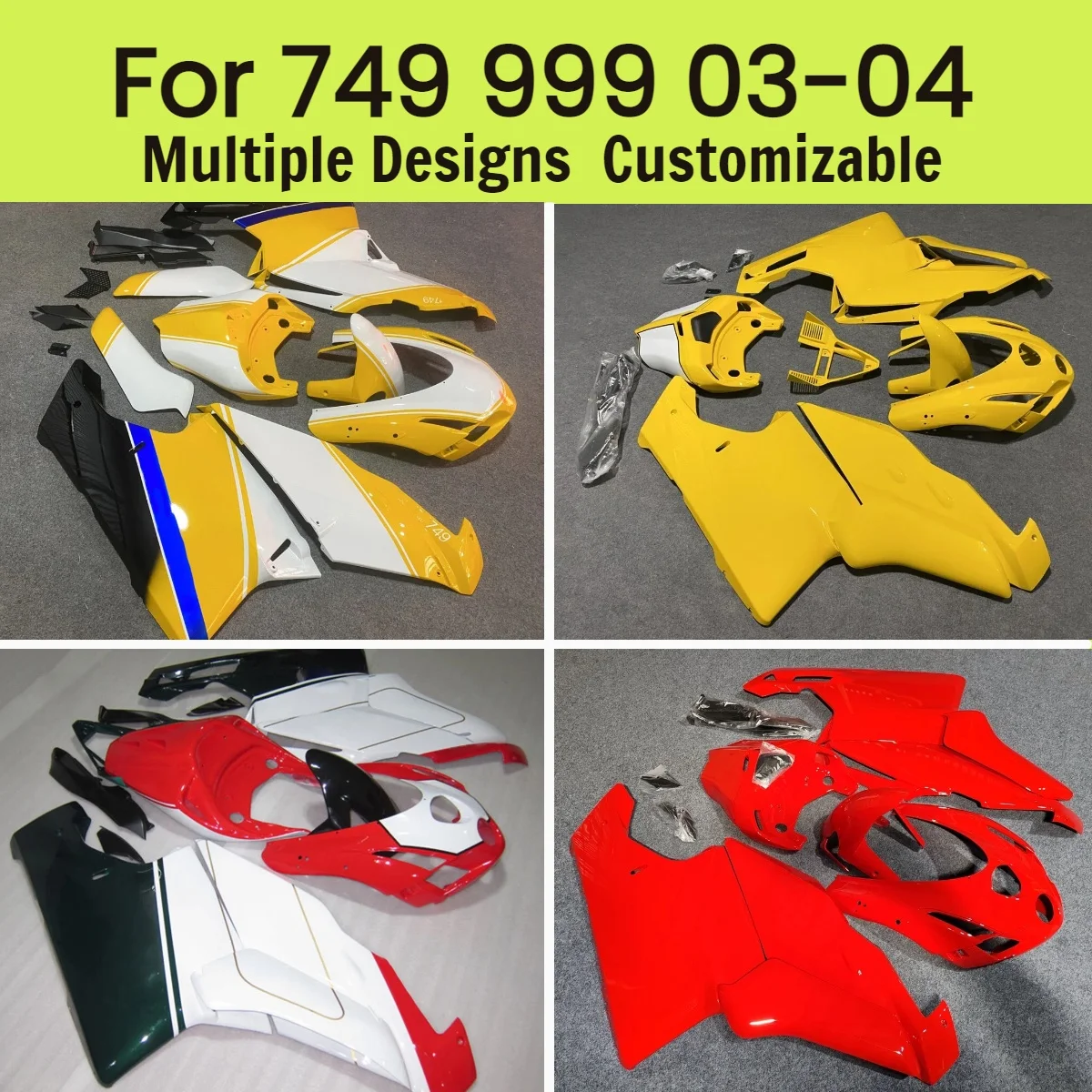 Комплект обтекателей Prime Fairings 749 2003-2004, изготовленный методом литья под давлением, настраиваемый, для мотоциклов DUCATI 999 03-04
Комплект обтекателей Prime Fairings 749 2003-2004, изготовленный методом литья под давлением, настраиваемый, для мотоциклов DUCATI 999 03-04