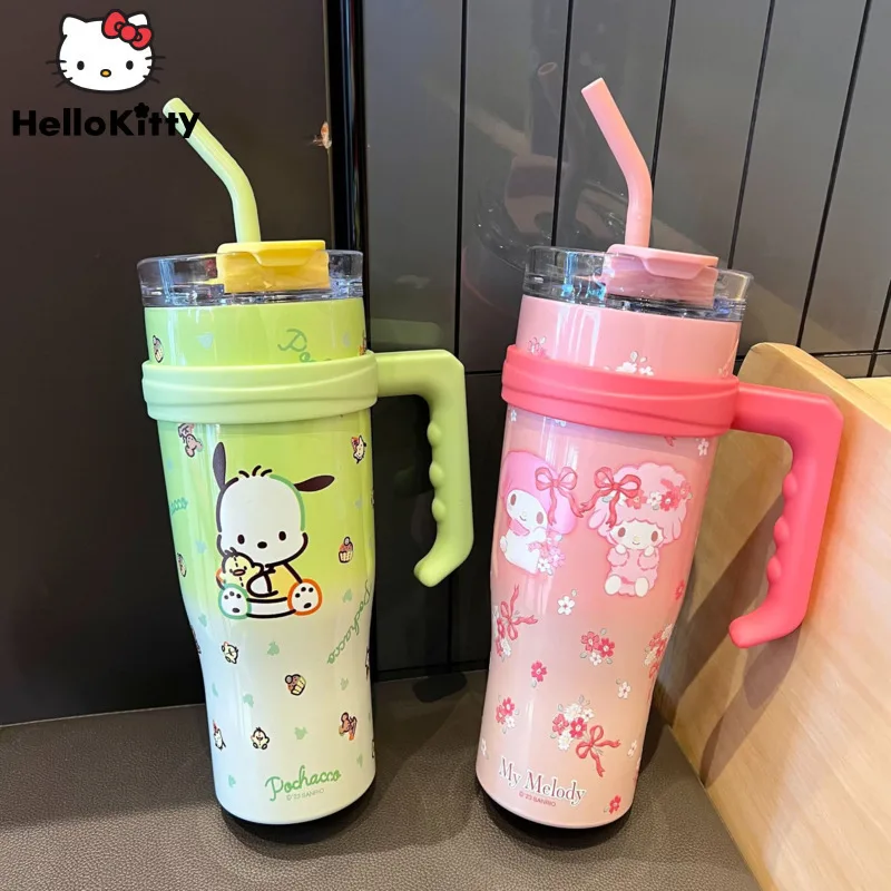 1200 мл Sanrio, Hello Kitty Kuromi почтовый 304 термокружки из нержавеющей стали, огромные чашки для льда, изоляционная кофейная чашка с ручкой
1200 мл Sanrio, Hello Kitty Kuromi почтовый 304 термокружки из нержавеющей стали, огромные чашки для льда, изоляционная кофейная чашка с ручкой