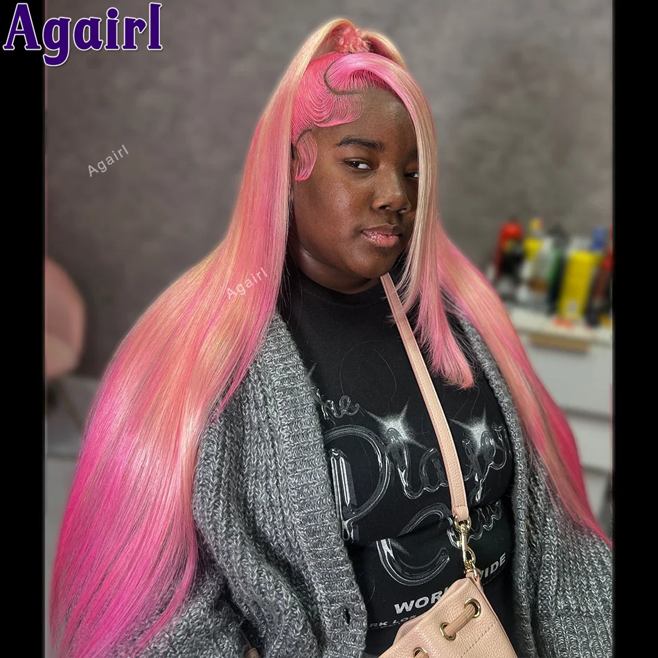 32 Inch 200% Highlight Pink Blonde 613 Colored Straight 13x4 13x6 Lace Front Human Hair Wig Brazilian PrePlucked 5x5 Closure Wig
32 Inch 200% Highlight Pink Blonde 613 Colored Straight 13x4 13x6 Lace Front Human Hair Wig Brazilian PrePlucked 5x5 Closure Wig