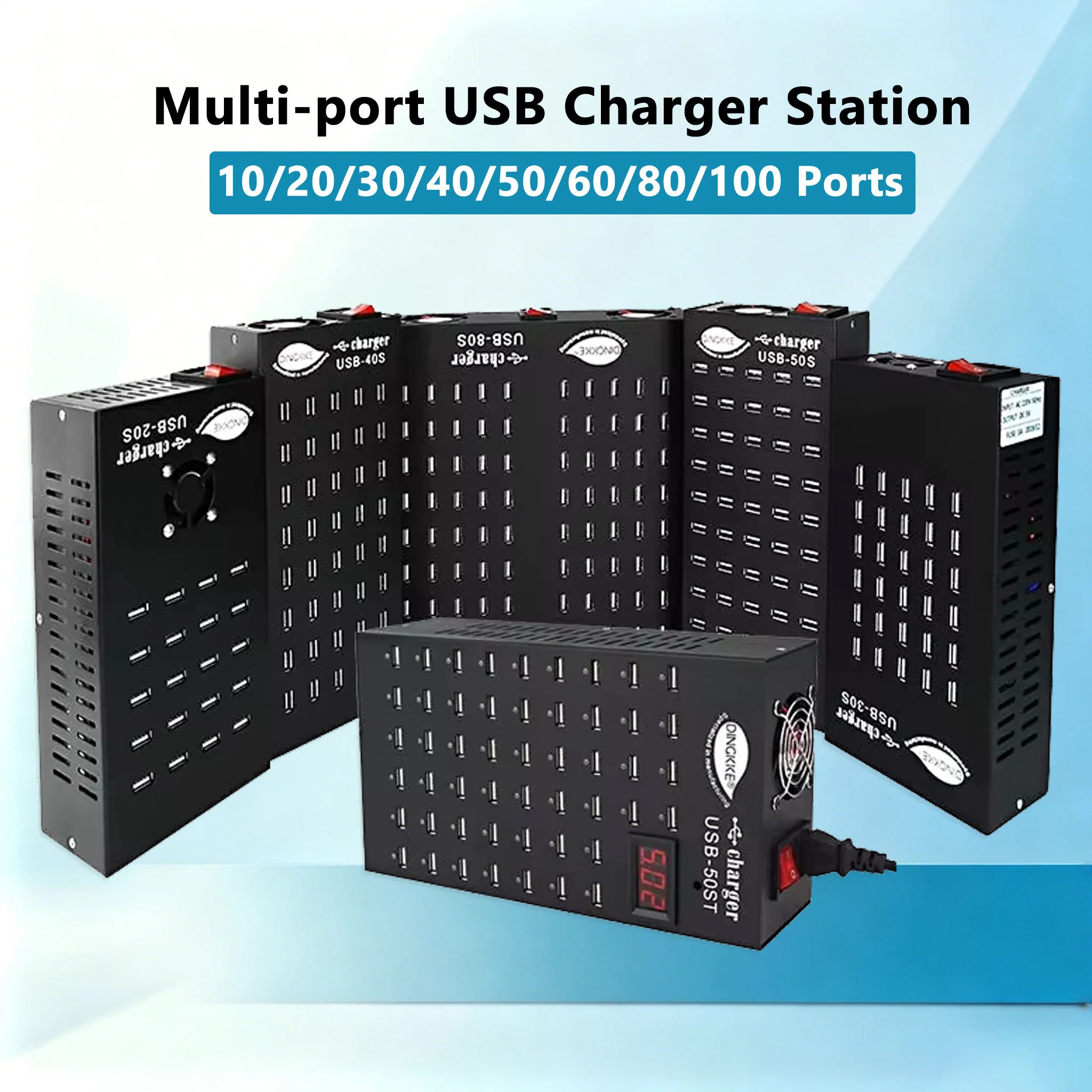 Multi USB Charger Station 10/20/30/40/50/60/80/100 Ports Wall Desktop Power Adapter Base For Apple iPhone iPad EU US UK AU Plug
Multi USB Charger Station 10/20/30/40/50/60/80/100 Ports Wall Desktop Power Adapter Base For Apple iPhone iPad EU US UK AU Plug
