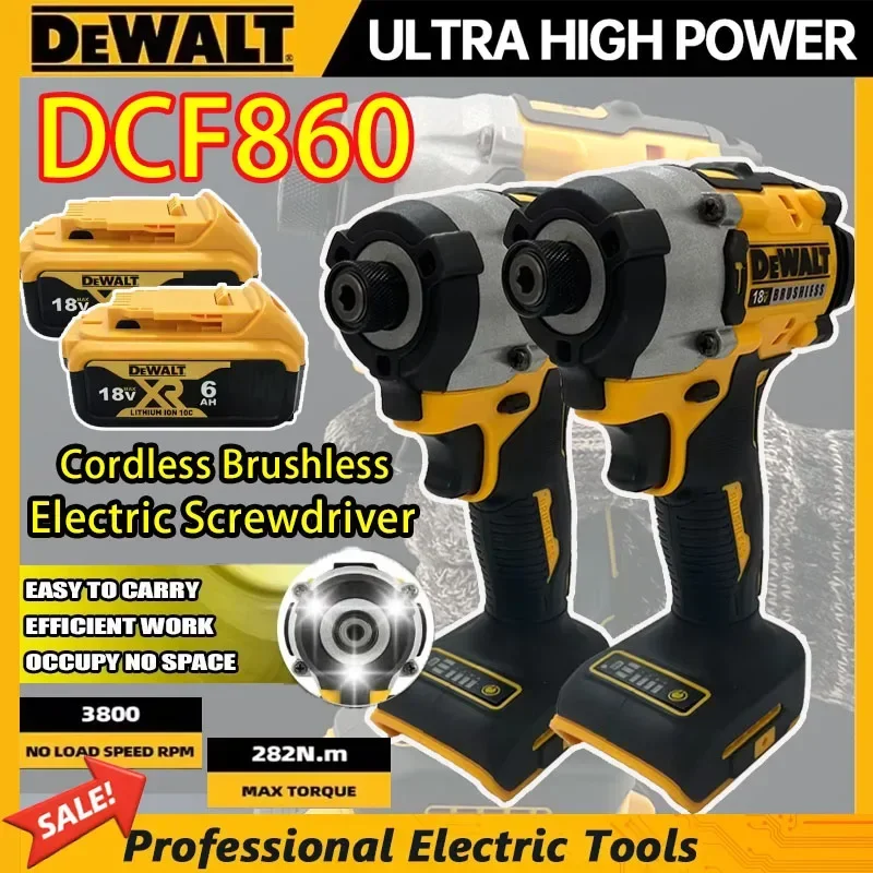 Аккумуляторный бесщеточный шуруповерт Dewalt DCF860 18В, легкий ударный электроинструмент, портативная дрель для домашнего ремонта
Аккумуляторный бесщеточный шуруповерт Dewalt DCF860 18В, легкий ударный электроинструмент, портативная дрель для домашнего ремонта