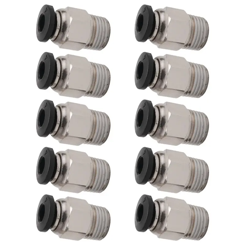 ASMA-Pc4-M10 Male Straight Pneumatic Pefe Tube Push For E3D-V6 Fitting Connector Bowden Extruder 3D Printer (Pack Of 10Pcs)
ASMA-Pc4-M10 Male Straight Pneumatic Pefe Tube Push For E3D-V6 Fitting Connector Bowden Extruder 3D Printer (Pack Of 10Pcs)