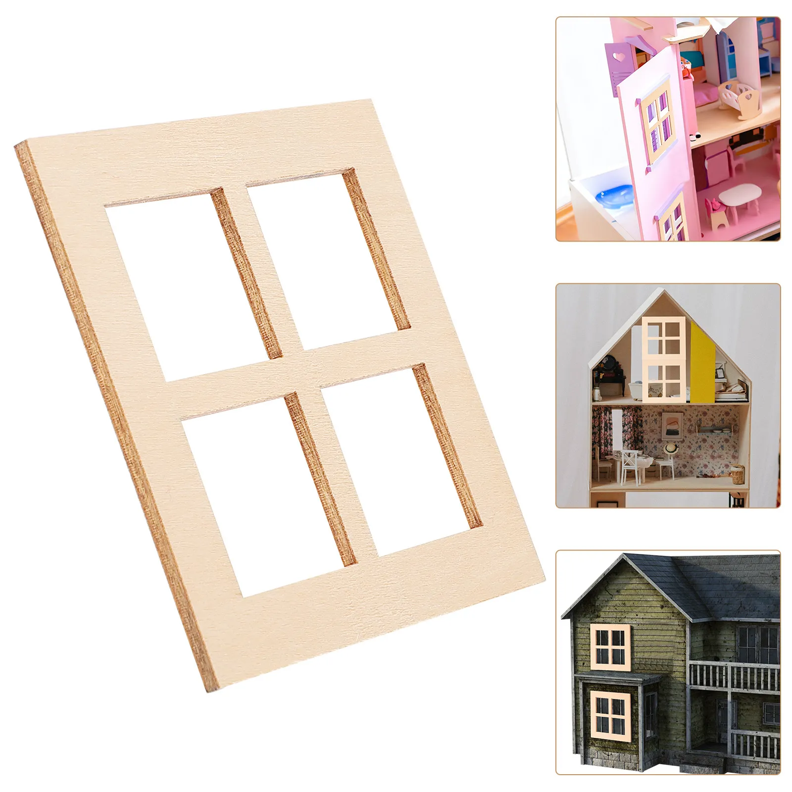 10Pcs Miniature Wooden Window Frames Natural Wood 7Cm 4-Grid Square Design for DIY Fairy Houses Crafts Mini House Adornment
10Pcs Miniature Wooden Window Frames Natural Wood 7Cm 4-Grid Square Design for DIY Fairy Houses Crafts Mini House Adornment