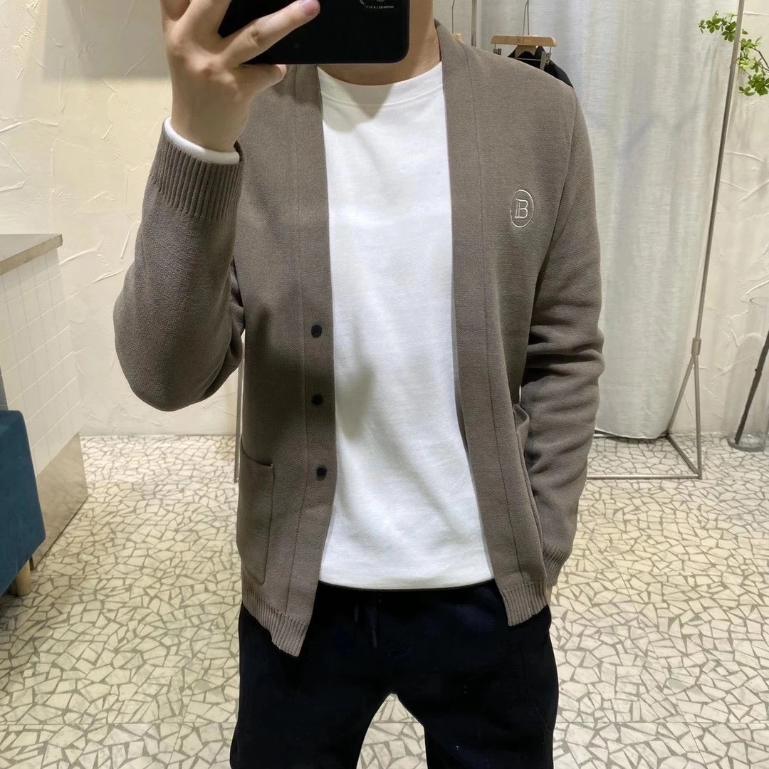 Faionable B-Brand Embroidered Open Cardigan Sweater Men's Korean Sle Casual Knitted irt Leisure Outerwear for Youth
Faionable B-Brand Embroidered Open Cardigan Sweater Men's Korean Sle Casual Knitted irt Leisure Outerwear for Youth