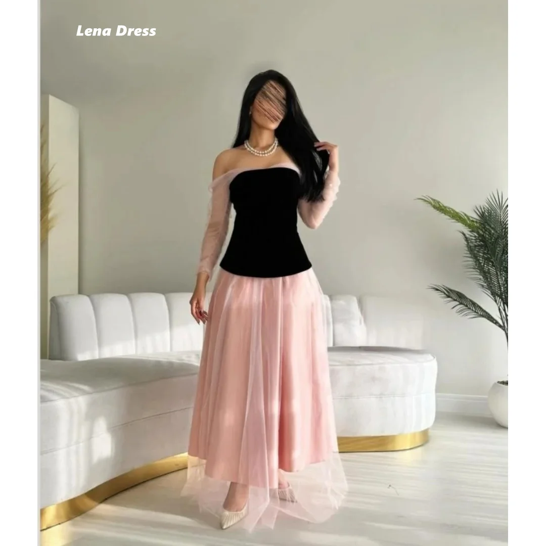 Lena Off-shoulder Evening Dress Luxury Elegant Women Dresses for Special Occasions Custom Made Line A Long Sleeves Ball Gowns
Lena Off-shoulder Evening Dress Luxury Elegant Women Dresses for Special Occasions Custom Made Line A Long Sleeves Ball Gowns