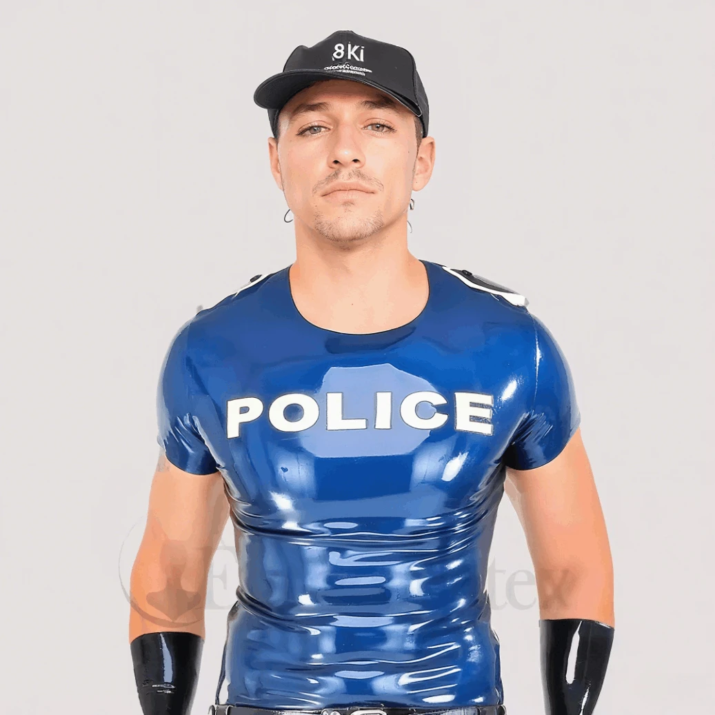 Черная латексная мужская футболка ручной работы — фетиш-резиновый жилет с индивидуальными буквами, часть латексного комбинезона, комплект боксеров
Черная латексная мужская футболка ручной работы — фетиш-резиновый жилет с индивидуальными буквами, часть латексного комбинезона, комплект боксеров