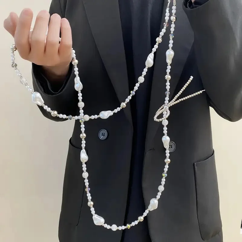 1 шт., элегантная жемчужная бусина, цепочка для телефона через плечо, стильная подвеска в виде бабочки, прочный аксессуар из бисера, декоративная цепочка из бисера, очаровательный дизайн
1 шт., элегантная жемчужная бусина, цепочка для телефона через плечо, стильная подвеска в виде бабочки, прочный аксессуар из бисера, декоративная цепочка из бисера, очаровательный дизайн