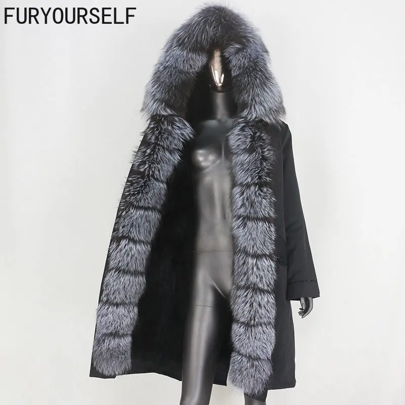FURYOURSELF New X-long Waterproof Parka Winter Jacket Women Real Fur Coat Natural Raccoon Fur Hood Fox Fur Detachable Streetwear
FURYOURSELF New X-long Waterproof Parka Winter Jacket Women Real Fur Coat Natural Raccoon Fur Hood Fox Fur Detachable Streetwear