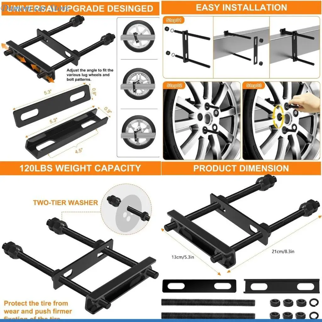A2UC Double Washer Trailer Tire Mount 120LB Load Capacity Extended Bolt Ranges Universal Fitment for Long Distances Towing Use
A2UC Double Washer Trailer Tire Mount 120LB Load Capacity Extended Bolt Ranges Universal Fitment for Long Distances Towing Use