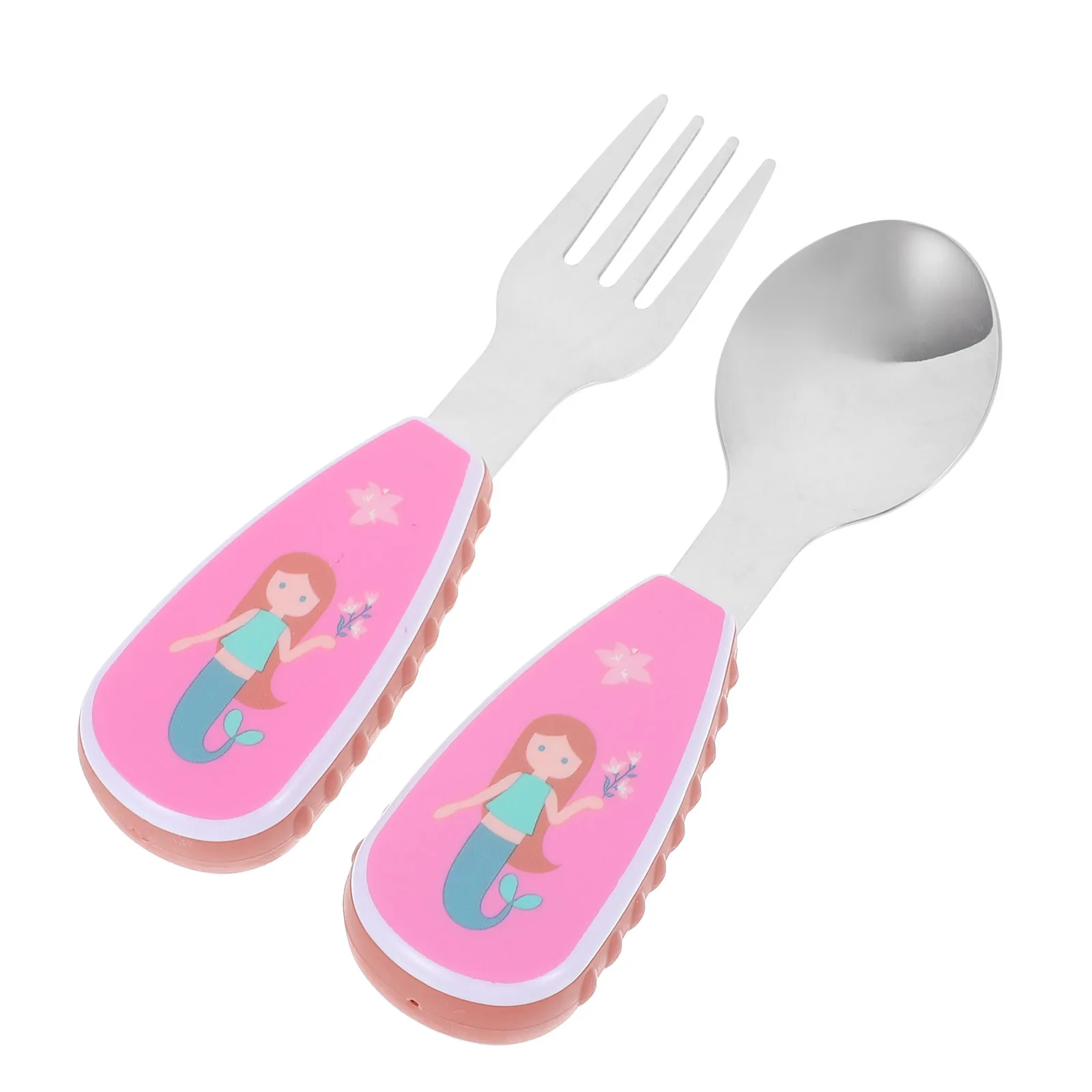 1Set Infant Training Spoon Fork Set Stainless Steel Plastic Material Cartoon Design Durable Lightweight Portable Safe Secure 
1Set Infant Training Spoon Fork Set Stainless Steel Plastic Material Cartoon Design Durable Lightweight Portable Safe Secure