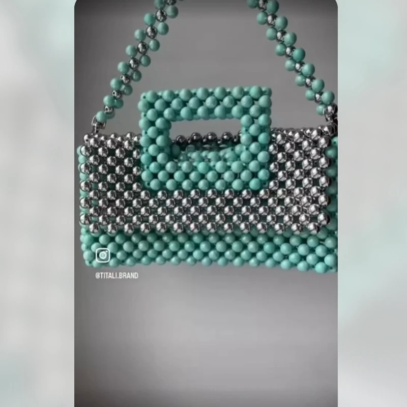 Customized Handmade Woven Beaded Bag New Niche Design Patchwork Contrasting Color Handbag High-end Texture Ins Women's Bags
Customized Handmade Woven Beaded Bag New Niche Design Patchwork Contrasting Color Handbag High-end Texture Ins Women's Bags