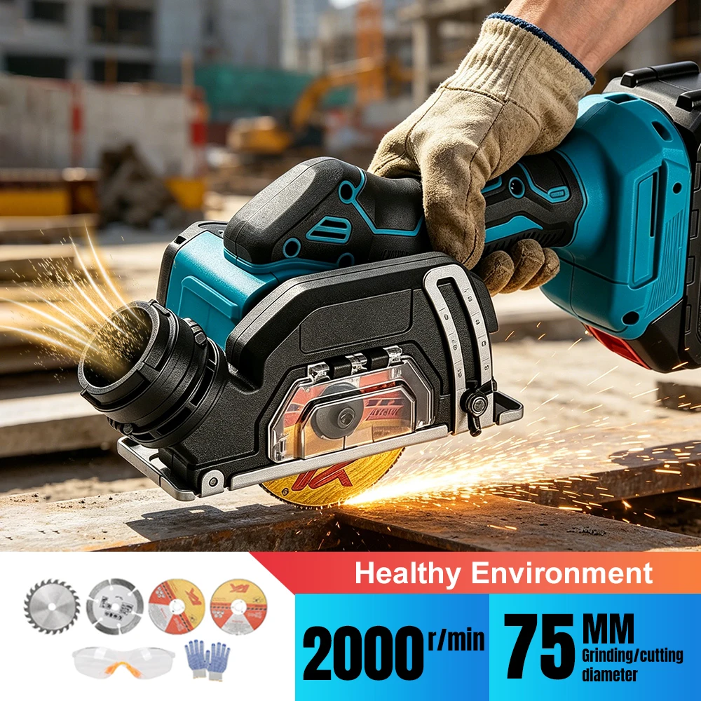 Cordless Mini Angel Grinder Tool Portable Multifunctional Woodworking & Metal Cutting Machine for Makita Battery
Cordless Mini Angel Grinder Tool Portable Multifunctional Woodworking & Metal Cutting Machine for Makita Battery