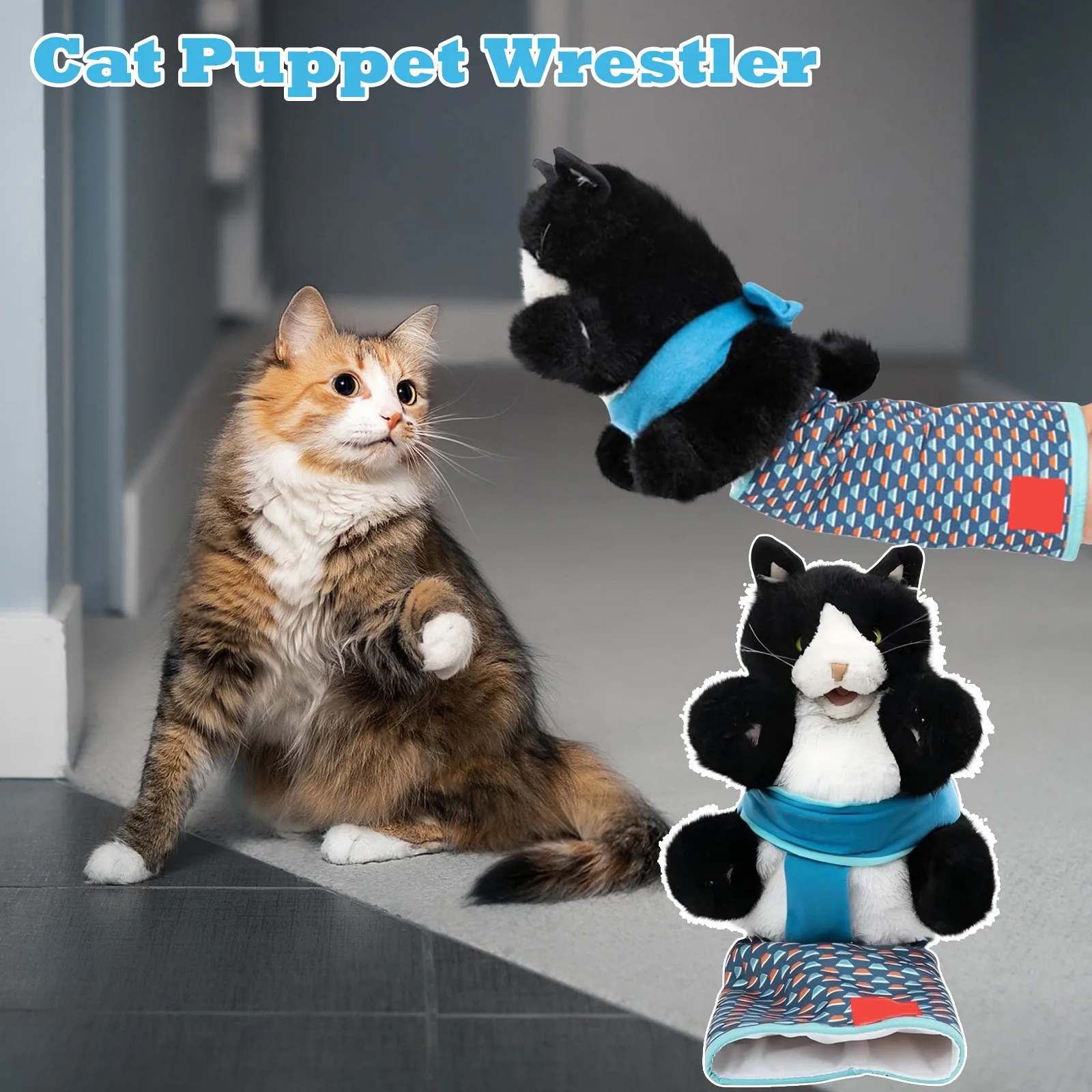 Cat Puppet Wrestlers, Cat Hand Puppet Plush Animal Toy With Sturdy Padding For Safe Interactive Play For Boredom Training
Cat Puppet Wrestlers, Cat Hand Puppet Plush Animal Toy With Sturdy Padding For Safe Interactive Play For Boredom Training