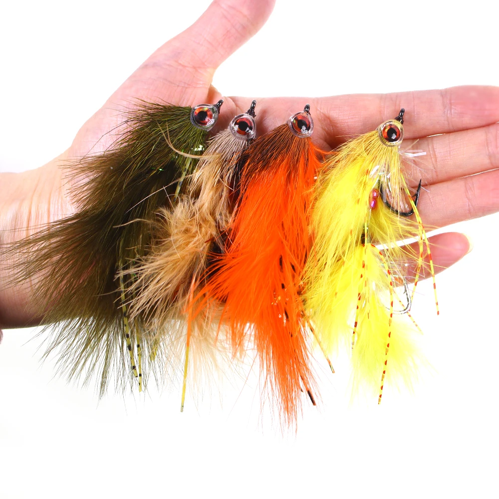 Vtwins 1/4PCS Double Hook Deer Hair Articulated Streamer Fly For Big Trout Game Fishing Bait Saltwater Fishing Salmon Bass
Vtwins 1/4PCS Double Hook Deer Hair Articulated Streamer Fly For Big Trout Game Fishing Bait Saltwater Fishing Salmon Bass