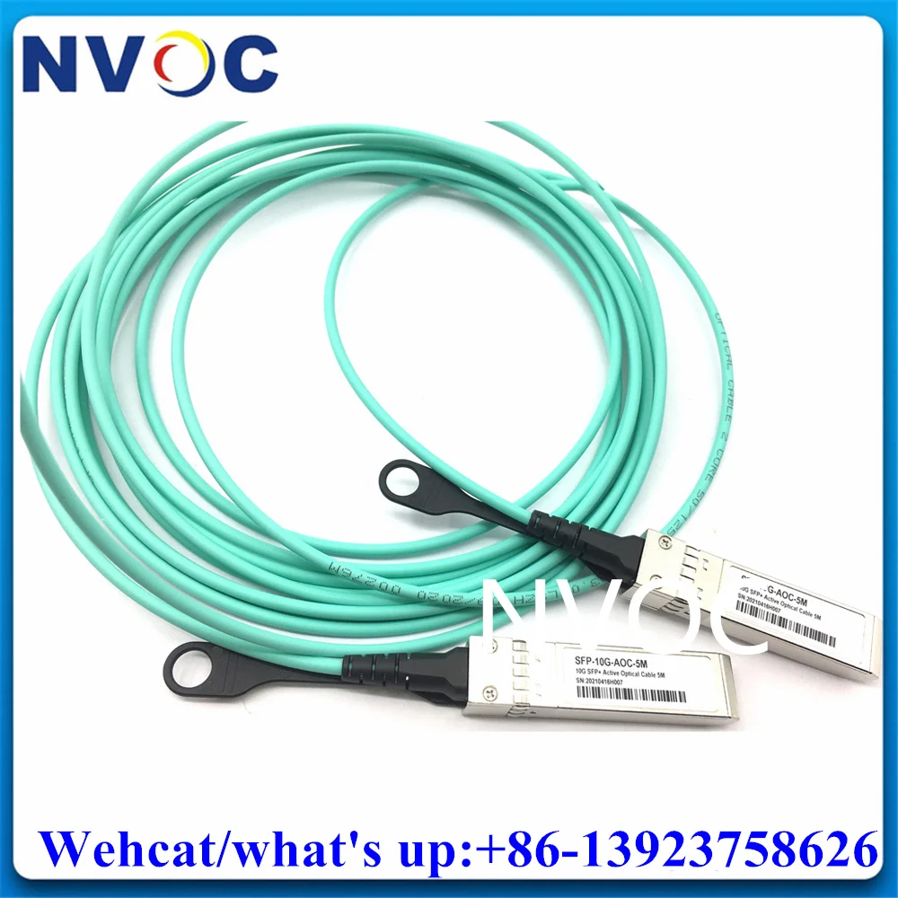 10 Гбит/с SFP + 10 м (30 футов) кабель OM3 активный оптический AOC совместимый с различными волоконными переключателями
10 Гбит/с SFP + 10 м (30 футов) кабель OM3 активный оптический AOC совместимый с различными волоконными переключателями