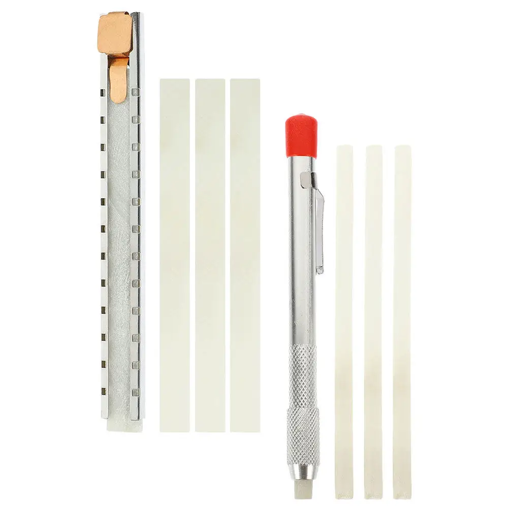 1Set Soapstone Marking Tool Natural Flat Soapstone Pencil for Welding Metal Fabrication Construction Tile Steel Surface
1Set Soapstone Marking Tool Natural Flat Soapstone Pencil for Welding Metal Fabrication Construction Tile Steel Surface