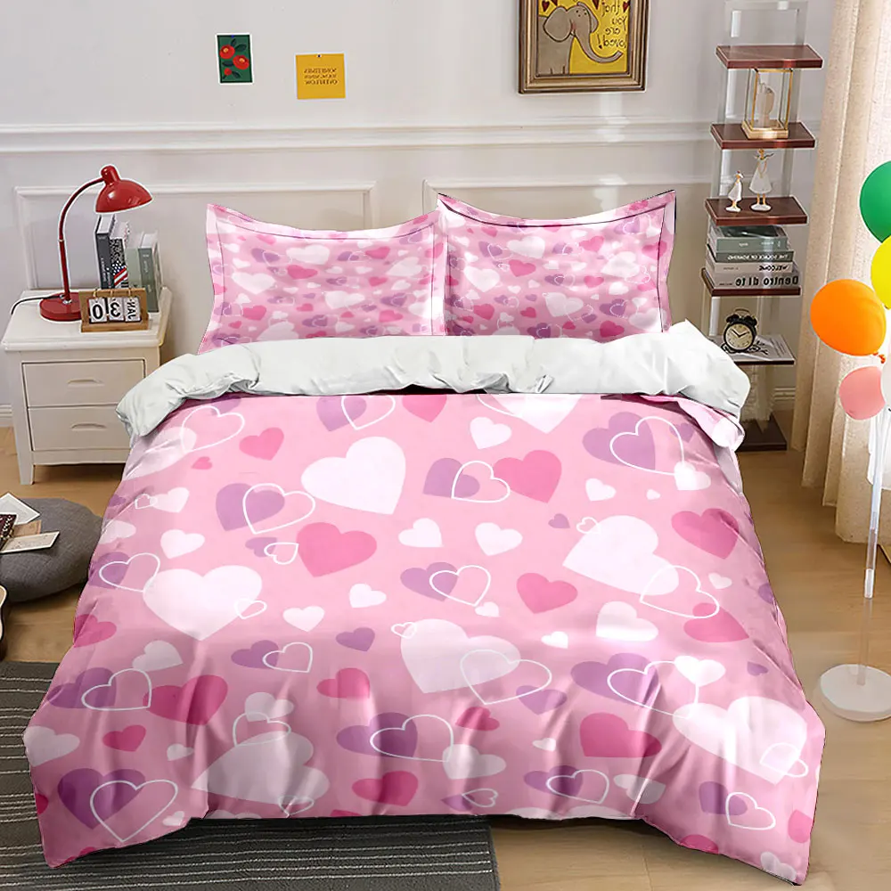 "Romantic Pink Hearts Gift Set" Exquisite three-piece bedding set gift for kids and adults
"Romantic Pink Hearts Gift Set" Exquisite three-piece bedding set gift for kids and adults