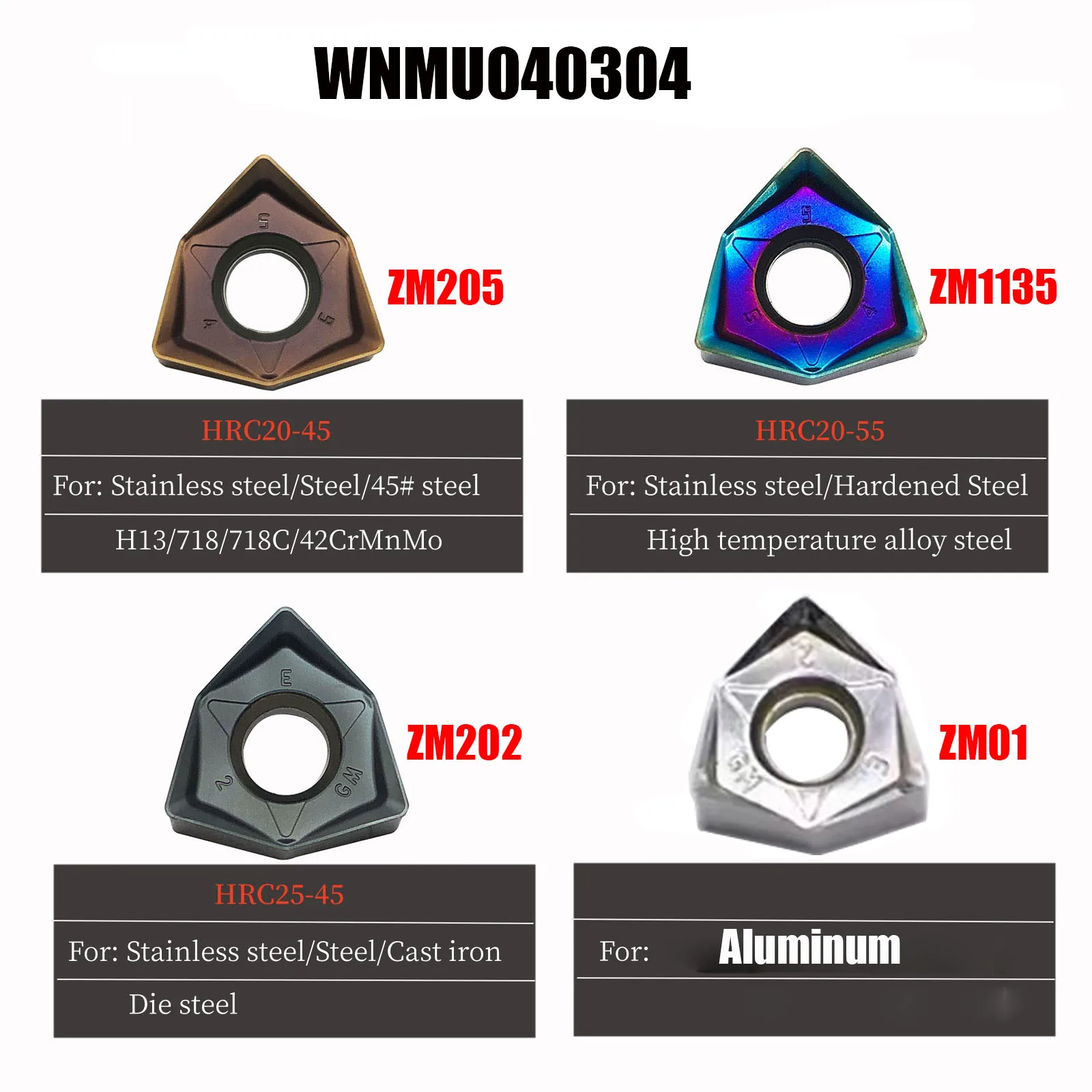 WNMU040304-GM WNMU 040304 GH 90° CNC Carbide Inserts fast feed Milling Inserts Indexable Cutting Milling Tool For MFWN90
WNMU040304-GM WNMU 040304 GH 90° CNC Carbide Inserts fast feed Milling Inserts Indexable Cutting Milling Tool For MFWN90