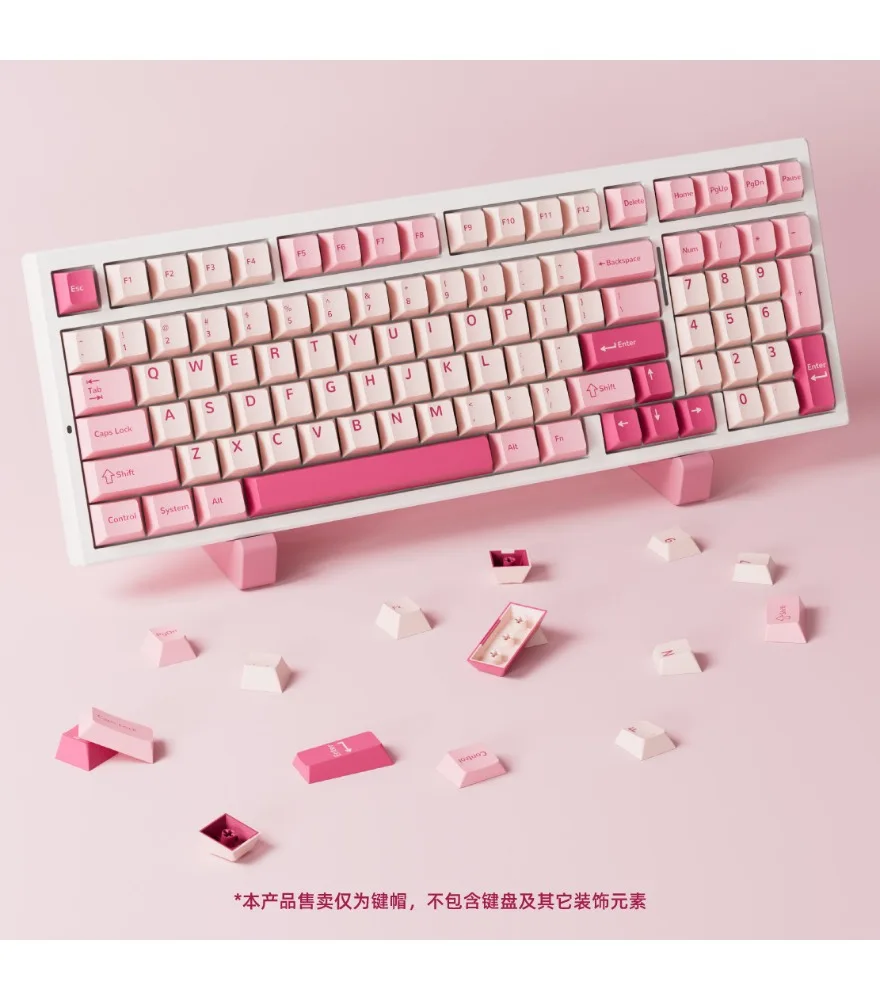 Two-color injection molding pink keycap PBT material Original highly compatible wooting/ATK keyboard
Two-color injection molding pink keycap PBT material Original highly compatible wooting/ATK keyboard