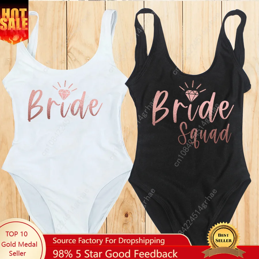 Rose Gold Print Bachelor Party One Piece Swimsuit Women BRIDE SQUAD Swimwear Bikini Sexy Bodysuit S-3XL Bathing Suit Beachwear
Rose Gold Print Bachelor Party One Piece Swimsuit Women BRIDE SQUAD Swimwear Bikini Sexy Bodysuit S-3XL Bathing Suit Beachwear
