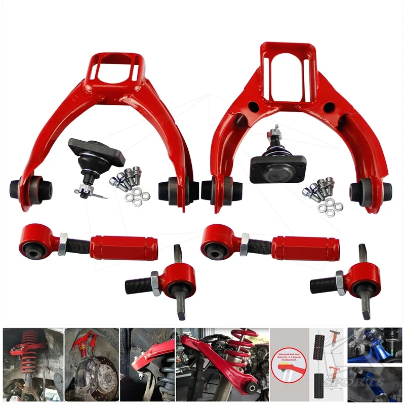 For 1996-2000 Honda Civic EK Front Upper Control+Rear Camber Adjustable Kit
For 1996-2000 Honda Civic EK Front Upper Control+Rear Camber Adjustable Kit