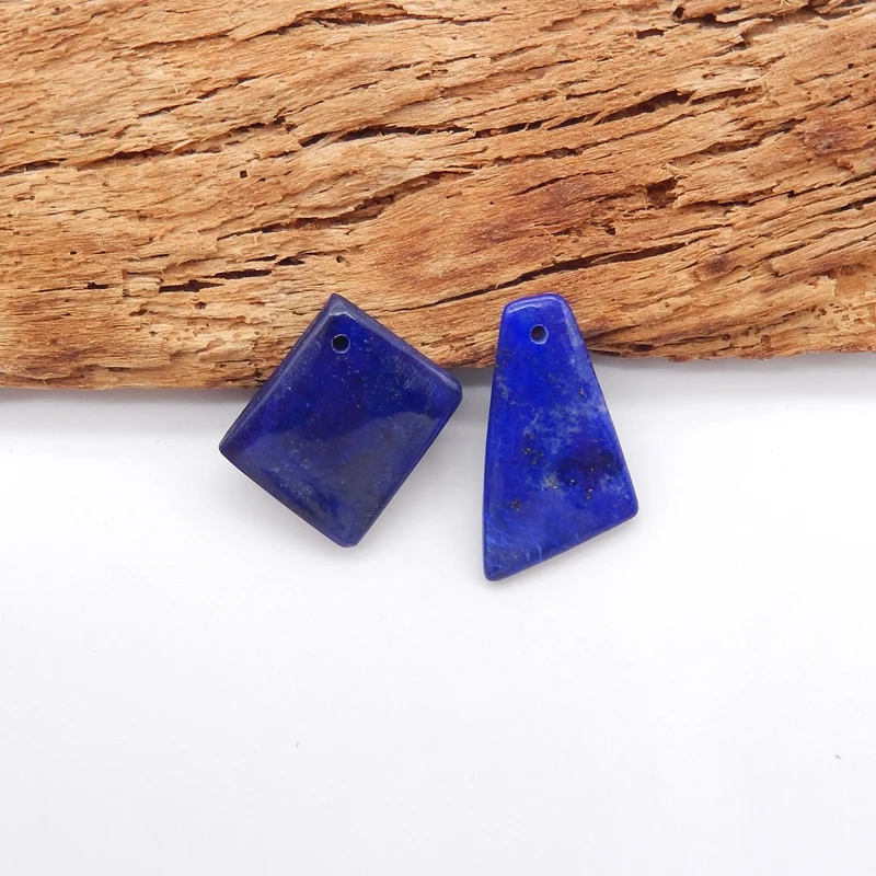 2PCS Natural Lapis Lazuli Pendant Beads Front Drilled 16x13x3mm & 20x13x2mm DIY Jewelry Making Accessories 2.5g
2PCS Natural Lapis Lazuli Pendant Beads Front Drilled 16x13x3mm & 20x13x2mm DIY Jewelry Making Accessories 2.5g
