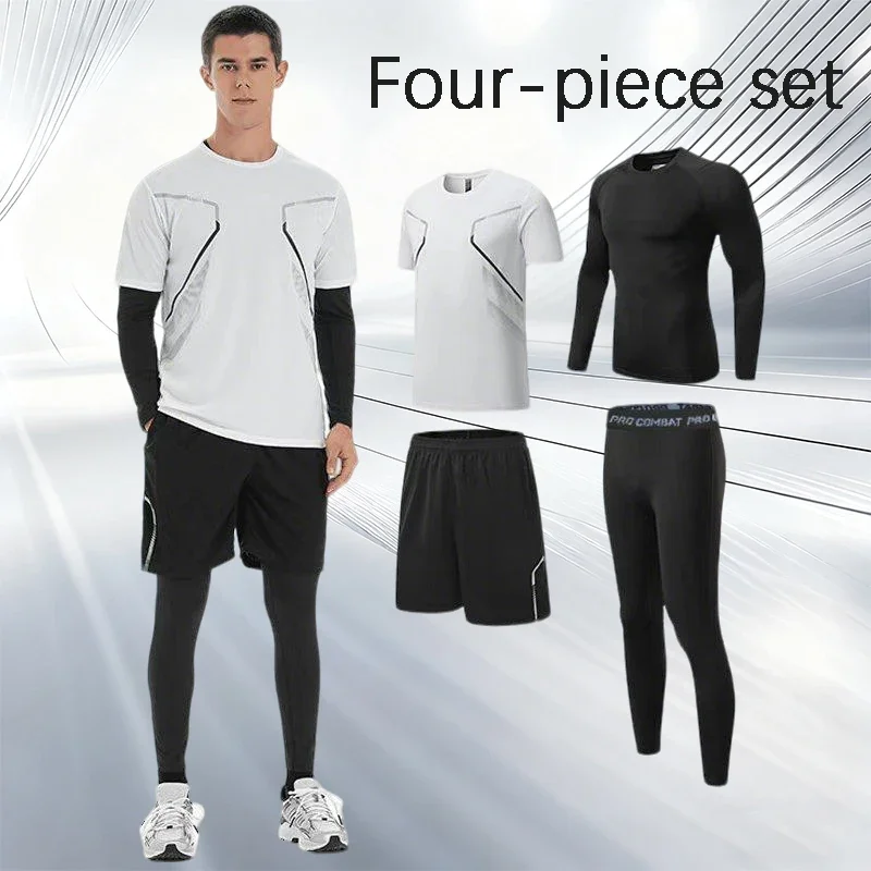 2025 Best-selling fitness clothing men's ice Silk quick-drying sportswear set, morning run, feather basketball training
2025 Best-selling fitness clothing men's ice Silk quick-drying sportswear set, morning run, feather basketball training