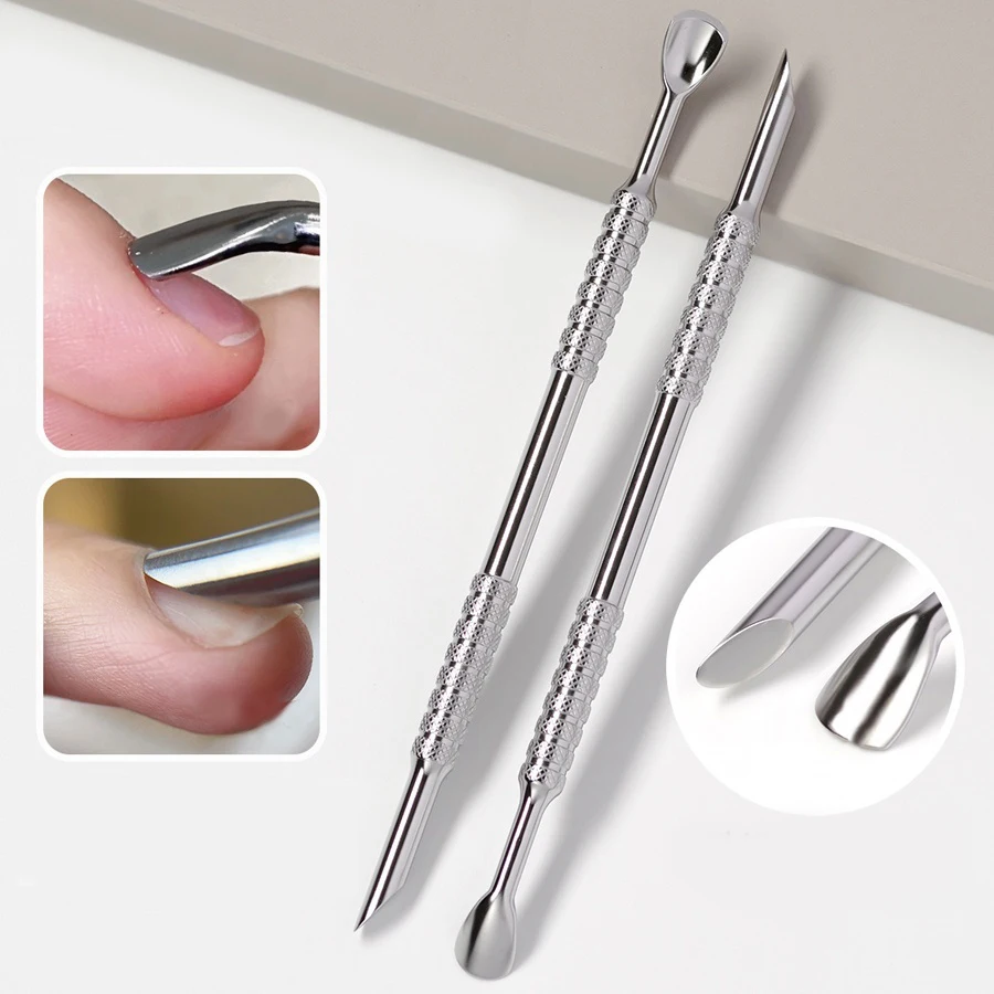 Double-Head Angled Hoof Cuticle Pusher Stainless Steel Bevel Nail Art Manicure Stick for Personal Hygiene And Grooming
Double-Head Angled Hoof Cuticle Pusher Stainless Steel Bevel Nail Art Manicure Stick for Personal Hygiene And Grooming