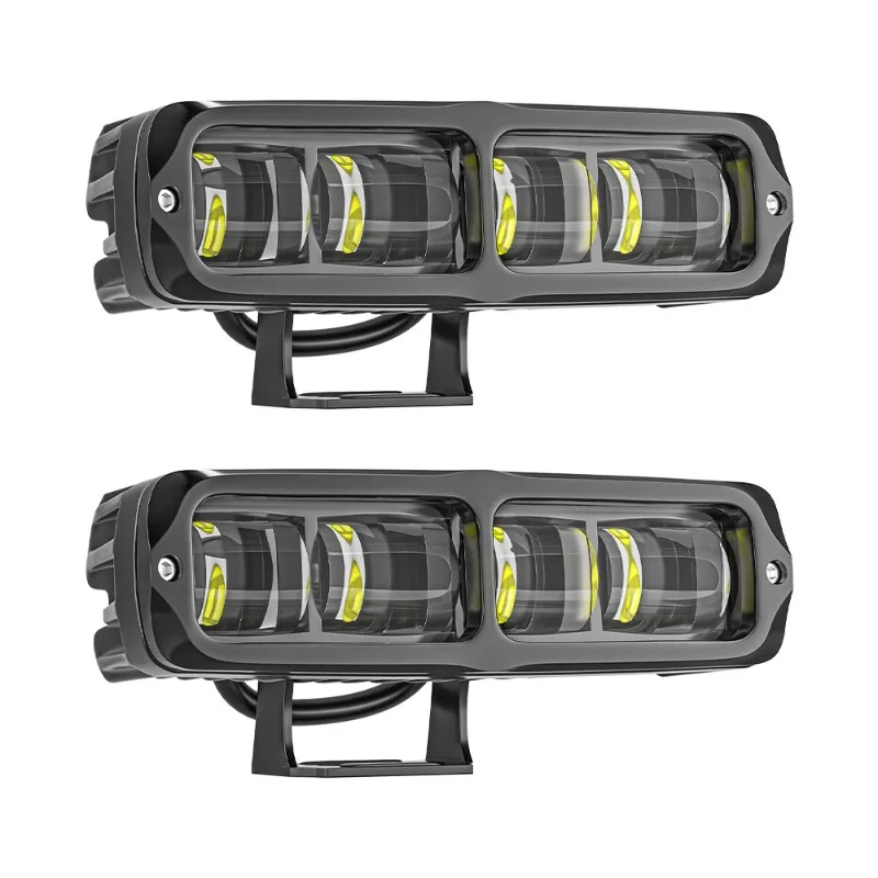 2 Car LED Work Lights White Yellow Dual Color One-word Six Lens Spotlight Off-road Vehicle External Front Bumper Light Light Bar
2 Car LED Work Lights White Yellow Dual Color One-word Six Lens Spotlight Off-road Vehicle External Front Bumper Light Light Bar