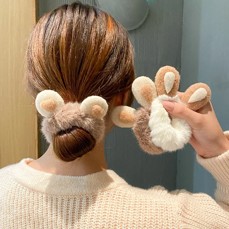 Korean Hair Headgear Rabbit Ears Plush Hair Band Female Love CuteLeather Rubber Band Ball Head TiedCase Headrope
Korean Hair Headgear Rabbit Ears Plush Hair Band Female Love CuteLeather Rubber Band Ball Head TiedCase Headrope
