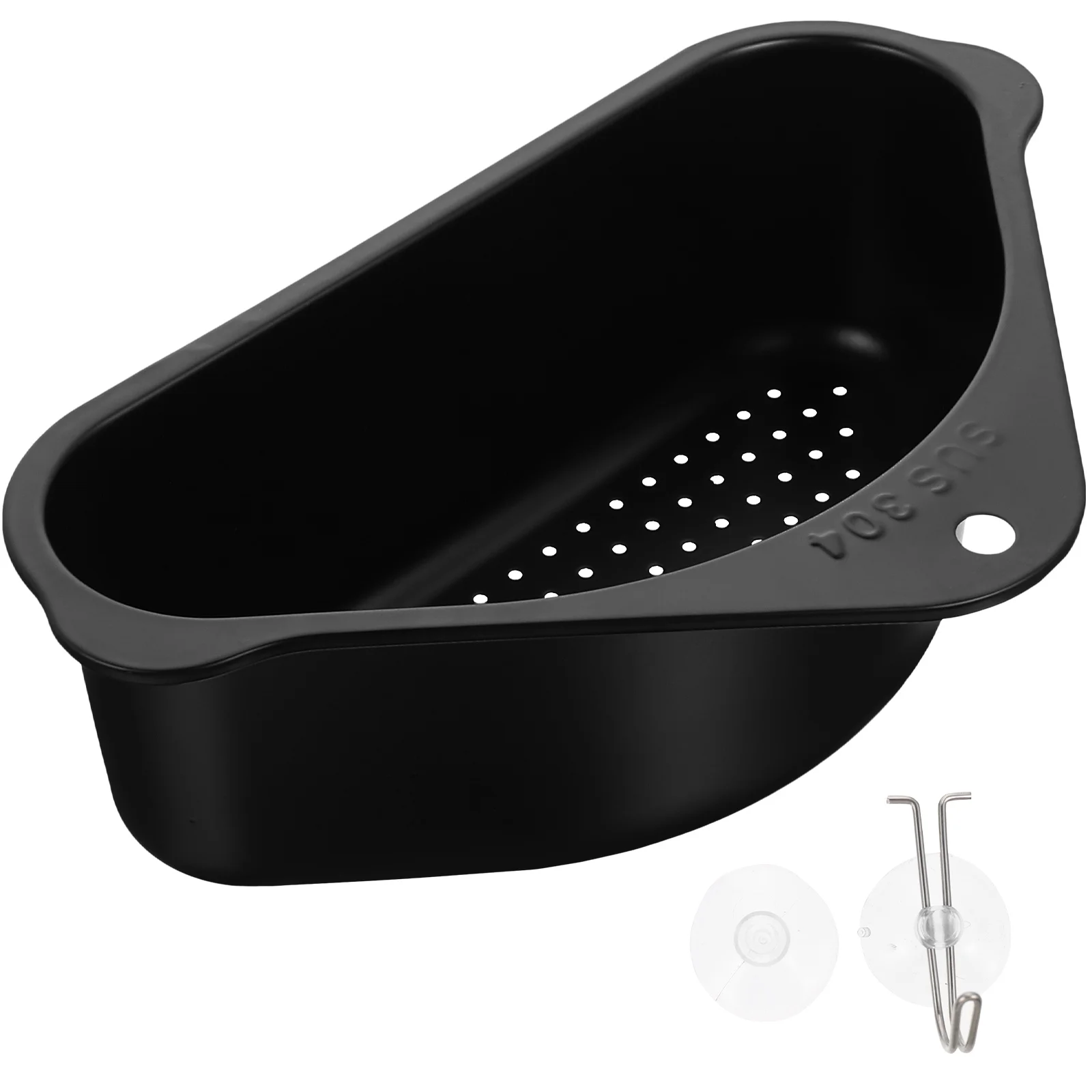 Triangle 304 Stainless Steel Sink Drain Basket Kitchen Sink Caddy Strainer Food Waste Triangle Corner Drying Black
Triangle 304 Stainless Steel Sink Drain Basket Kitchen Sink Caddy Strainer Food Waste Triangle Corner Drying Black