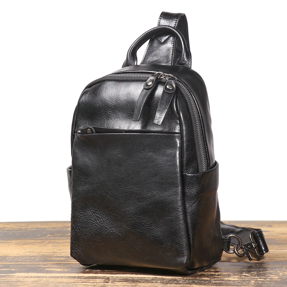 New Arrival Men's Genuine Vegetable-Tanned Cowhide Leather Crossbody Bag - Large Capacity Travel Chest Pack
New Arrival Men's Genuine Vegetable-Tanned Cowhide Leather Crossbody Bag - Large Capacity Travel Chest Pack
