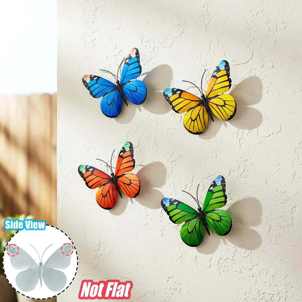 Metal Butterfly Wall Decor Iron Art Wall Sculpture Hanging for Outdoor Garden Patio Yard Porch Fence Wedding & Mother's Day Gift
Metal Butterfly Wall Decor Iron Art Wall Sculpture Hanging for Outdoor Garden Patio Yard Porch Fence Wedding & Mother's Day Gift