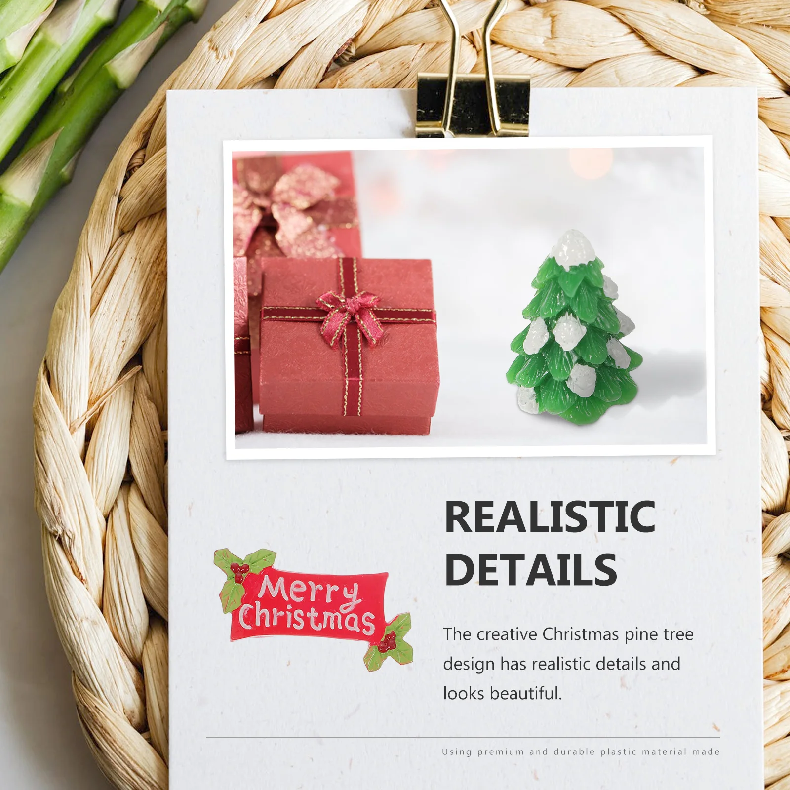 12Pcs Resin Xmas Tree Decor Creative Pine Design Festive Ornaments Home Decor Pine Tree Plaque Decoration
12Pcs Resin Xmas Tree Decor Creative Pine Design Festive Ornaments Home Decor Pine Tree Plaque Decoration