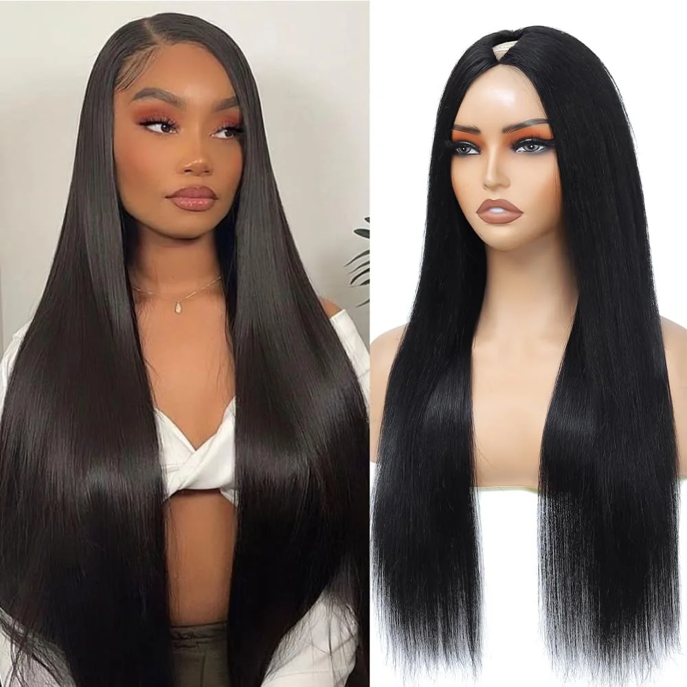 V Part Wigs Straight Brazilian Virgin Human Hair Wigs for Black Women Upgrade U Part Wigs Glueless Wig V Shape Wig No Leave Out
V Part Wigs Straight Brazilian Virgin Human Hair Wigs for Black Women Upgrade U Part Wigs Glueless Wig V Shape Wig No Leave Out