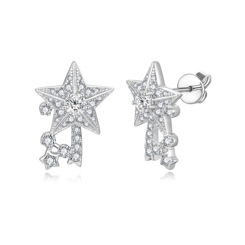 ZFSILVER модные свежие классические серебряные серьги с муассанитом 925, серьги со звездами и кисточками для подвесок, женские аксессуары, ювелирные изделия, подарок E3-0253
ZFSILVER модные свежие классические серебряные серьги с муассанитом 925, серьги со звездами и кисточками для подвесок, женские аксессуары, ювелирные изделия, подарок E3-0253