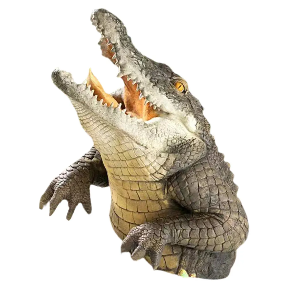 Realistic Crocodile Head Ornament for Outdoor Water Features Pond Pool Decorative Animal Craft Unique Landscape Accessory
Realistic Crocodile Head Ornament for Outdoor Water Features Pond Pool Decorative Animal Craft Unique Landscape Accessory