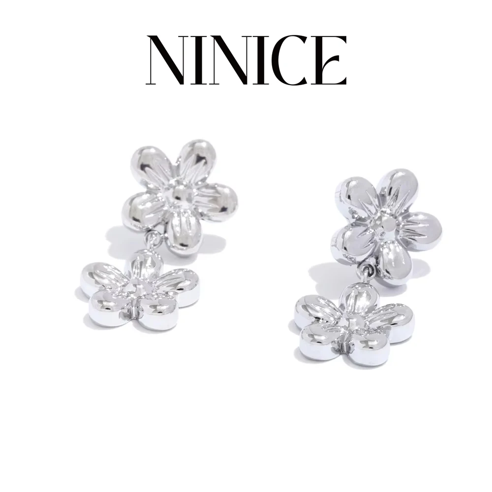 NiNice Trendy Daily Stainless Steel Flower Drop Earrings Waterproof PVD Plated Charm Jewelry Bijoux Femme Gift
NiNice Trendy Daily Stainless Steel Flower Drop Earrings Waterproof PVD Plated Charm Jewelry Bijoux Femme Gift