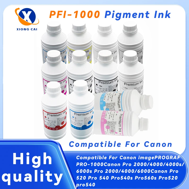 12Colors 1000ml Pigment Ink for Canon PFI-1700 PFI1700 PFI-1000 Pro-1000 Pro 1000 2000 4000 4000s 6000 6000s 6100 6100s 520 540
12Colors 1000ml Pigment Ink for Canon PFI-1700 PFI1700 PFI-1000 Pro-1000 Pro 1000 2000 4000 4000s 6000 6000s 6100 6100s 520 540