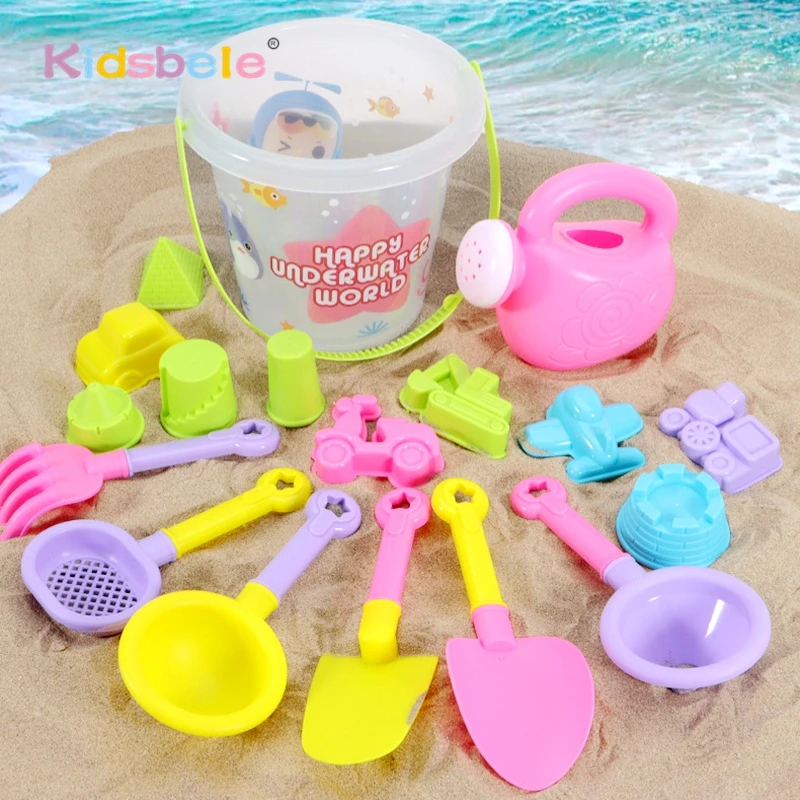 Kids Colorful 18PCS Summer Pool Beach Game Set Bucket Kit with Molds, Shovels, Rakes for Seaside Summer Outdoor Beach Party Gift
Kids Colorful 18PCS Summer Pool Beach Game Set Bucket Kit with Molds, Shovels, Rakes for Seaside Summer Outdoor Beach Party Gift