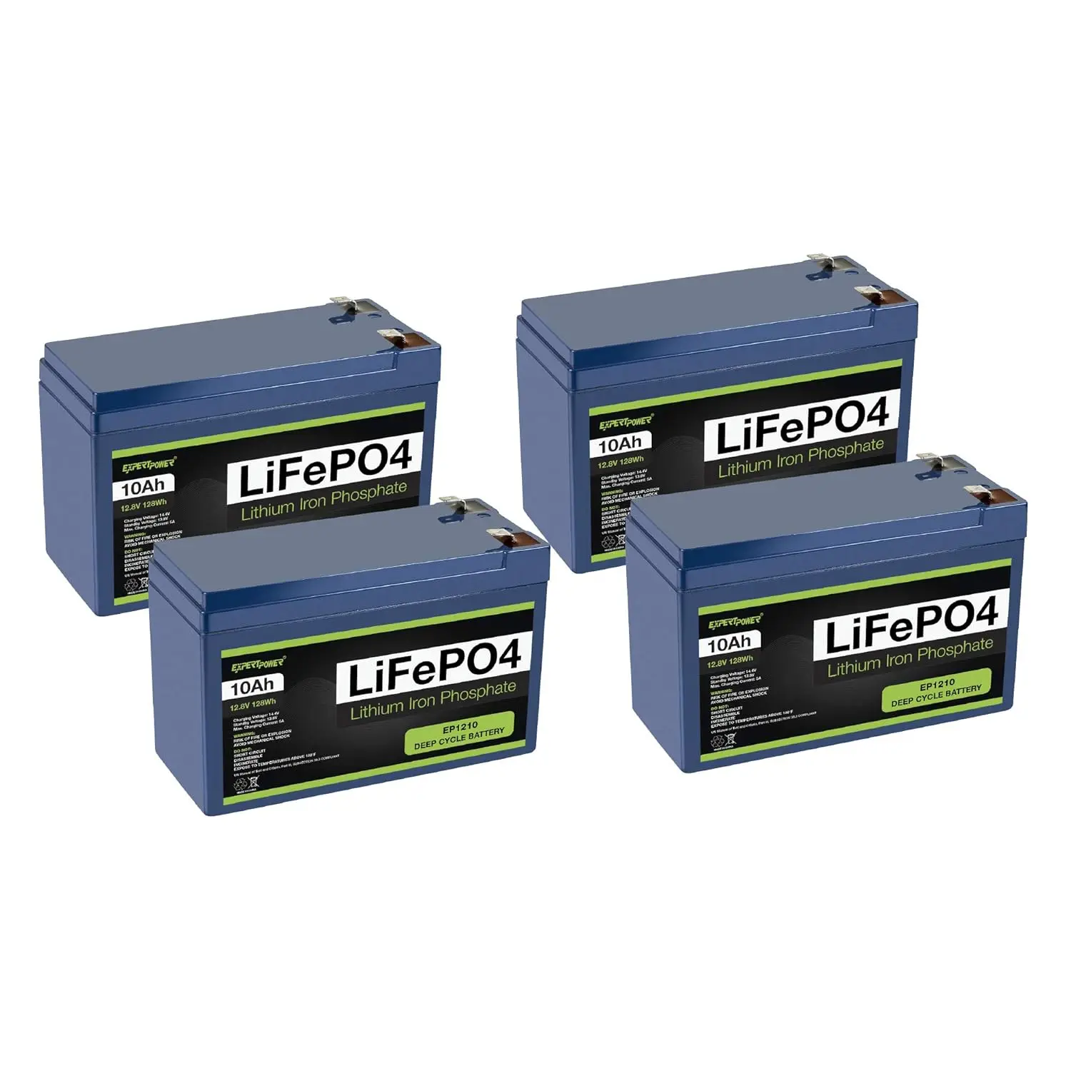 12V 10Ah LiFePO4 Deep Cycle Rechargeable Battery 2500-7000 Cycles 10-Year Built-in BMS 4-Pack, Custom
12V 10Ah LiFePO4 Deep Cycle Rechargeable Battery 2500-7000 Cycles 10-Year Built-in BMS 4-Pack, Custom