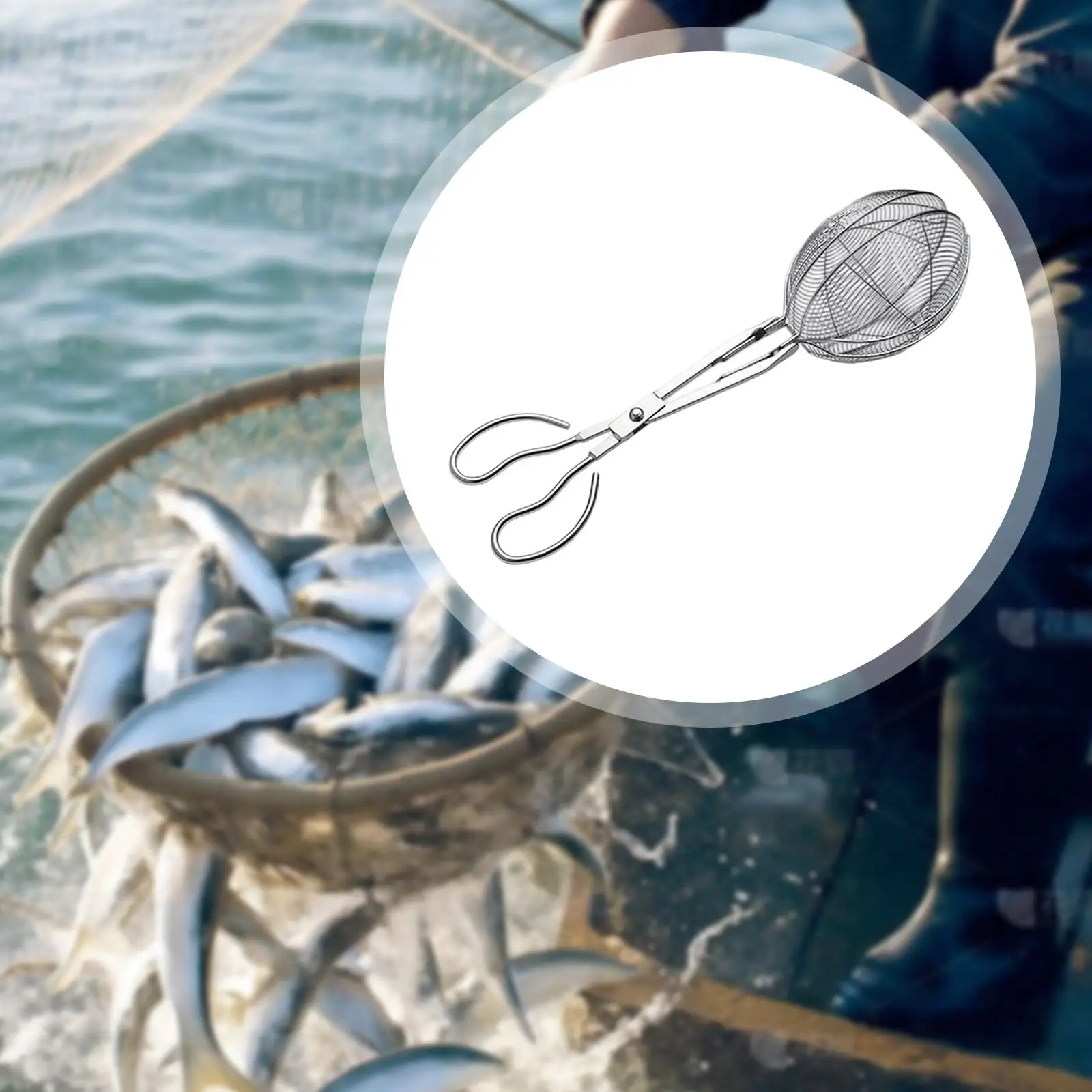 Practical Stainless Steel Fish Clamp Ergonomic Handle Mesh Fishing Grabber for Carp and Sea Fishing Equipment
Practical Stainless Steel Fish Clamp Ergonomic Handle Mesh Fishing Grabber for Carp and Sea Fishing Equipment
