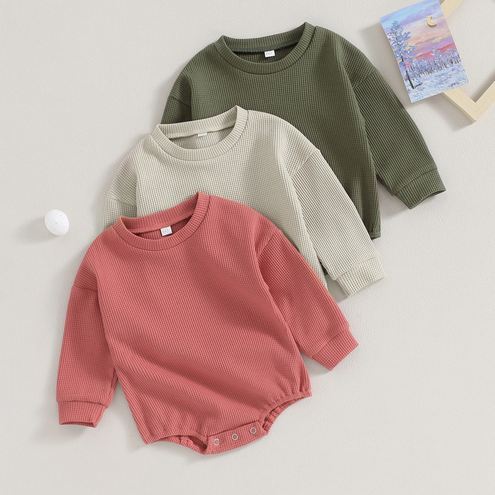 Baby Fall Winter Cotton Romper Casual Long Sleeve Round Neck Waffle Knit Bodysuit Jumpsuits Infant Kids Warm Clothes 2023
Baby Fall Winter Cotton Romper Casual Long Sleeve Round Neck Waffle Knit Bodysuit Jumpsuits Infant Kids Warm Clothes 2023