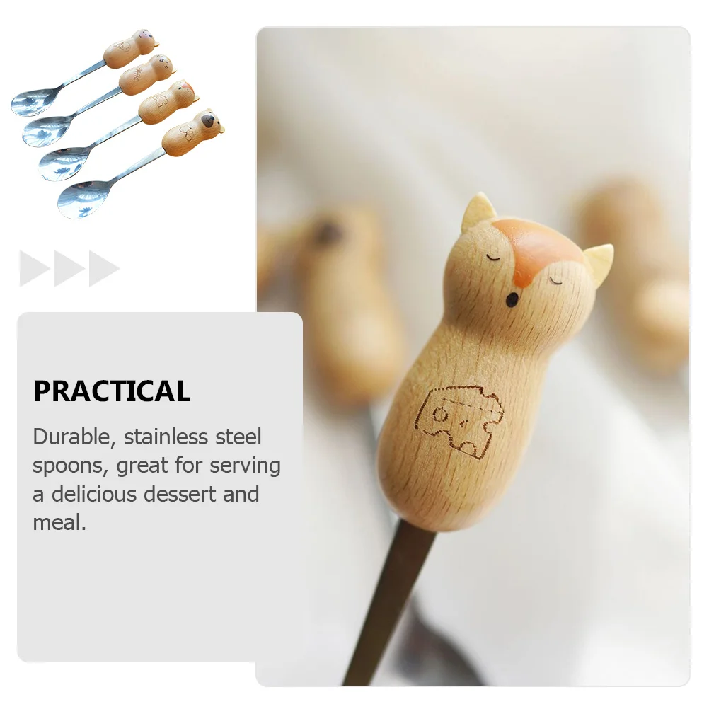 4Pcs Wooden Handle Stainless Steel Spoons for Coffee Dessert Ice Cream Elegant Dining Gift Dessert Spoon Ice Cream Spoon
4Pcs Wooden Handle Stainless Steel Spoons for Coffee Dessert Ice Cream Elegant Dining Gift Dessert Spoon Ice Cream Spoon
