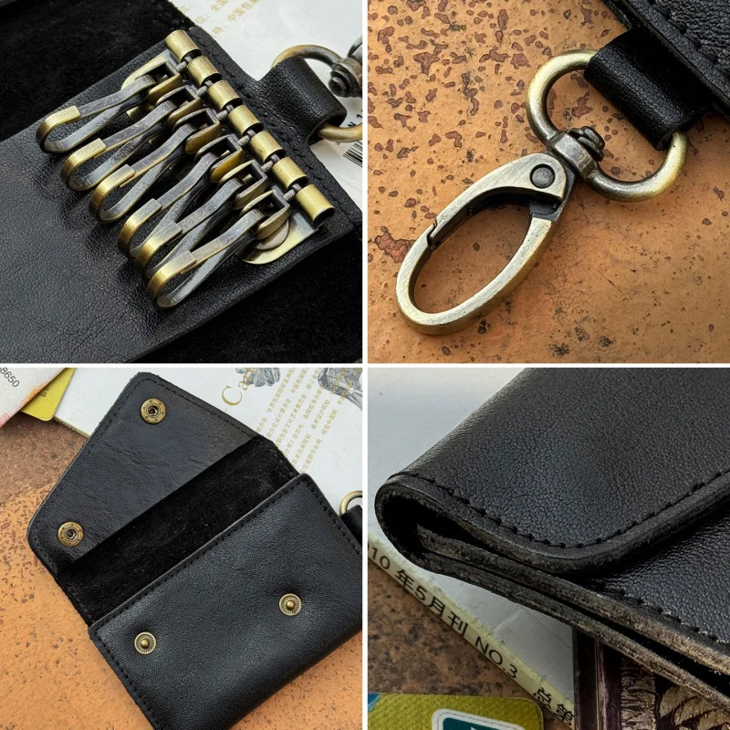 Genuine Leather Keychain Men Women Key Holder Organizer Pouch Cow Split Car Keys Wallet Housekeeper Key Case Mini Card Bag
Genuine Leather Keychain Men Women Key Holder Organizer Pouch Cow Split Car Keys Wallet Housekeeper Key Case Mini Card Bag