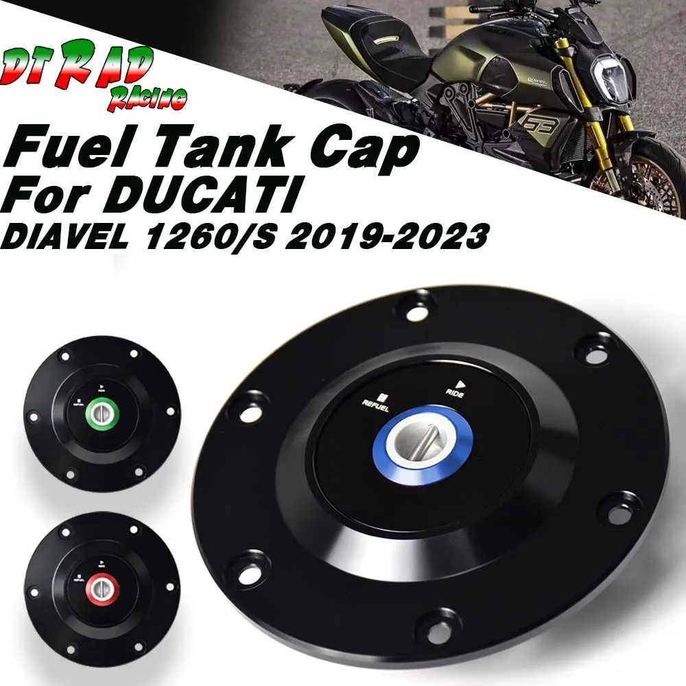 Motorcycle Racing Key System Fuel Tank Cap For DUCATI DIAVEL 1260/1260S 2019-2023 Gasoline Plug Locking Billet CNC Gas Oil Cover
Motorcycle Racing Key System Fuel Tank Cap For DUCATI DIAVEL 1260/1260S 2019-2023 Gasoline Plug Locking Billet CNC Gas Oil Cover