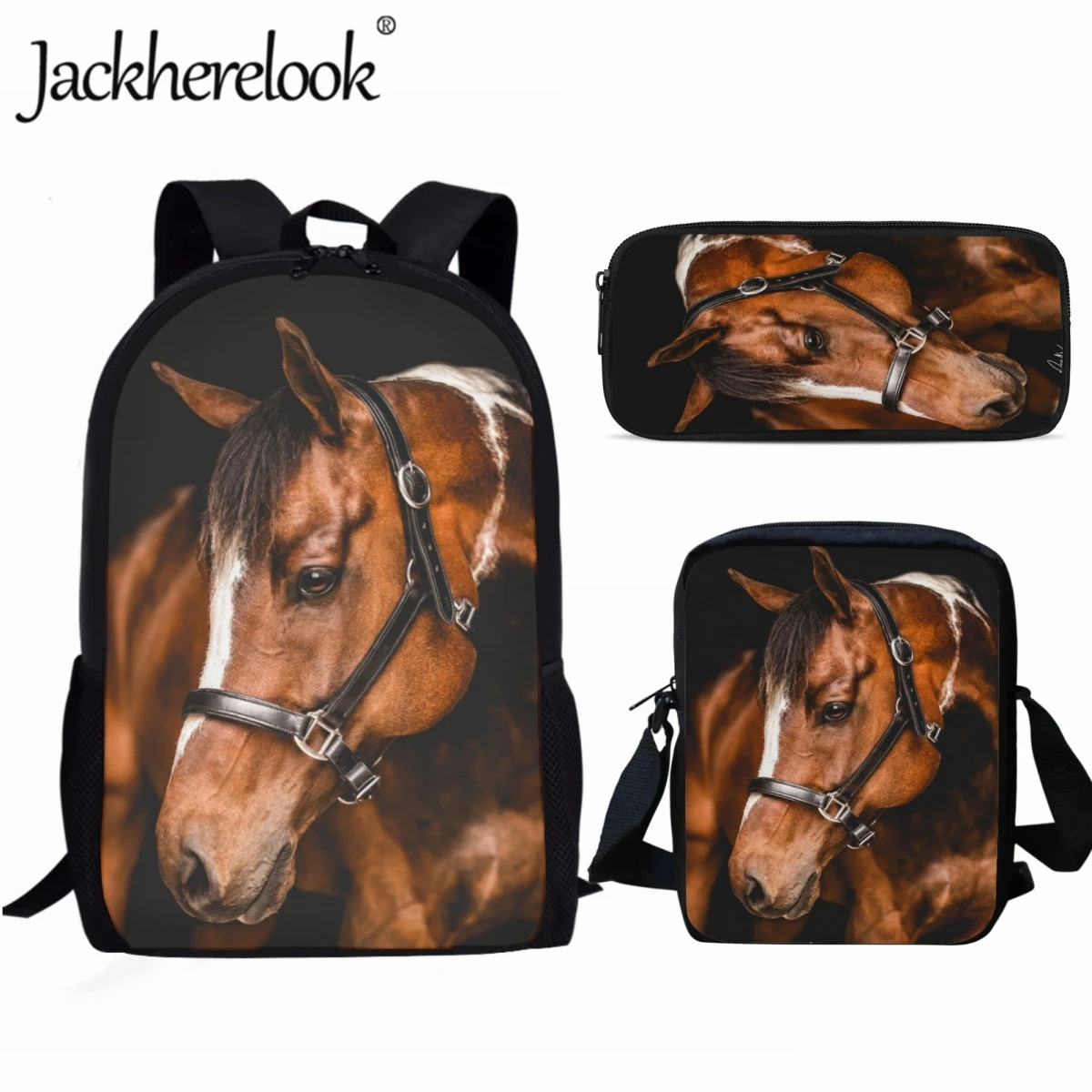 Рюкзак школьный Jackherelook детский, повседневный модный ранец с 3D-принтом лошади, ранцы через плечо для студентов
Рюкзак школьный Jackherelook детский, повседневный модный ранец с 3D-принтом лошади, ранцы через плечо для студентов